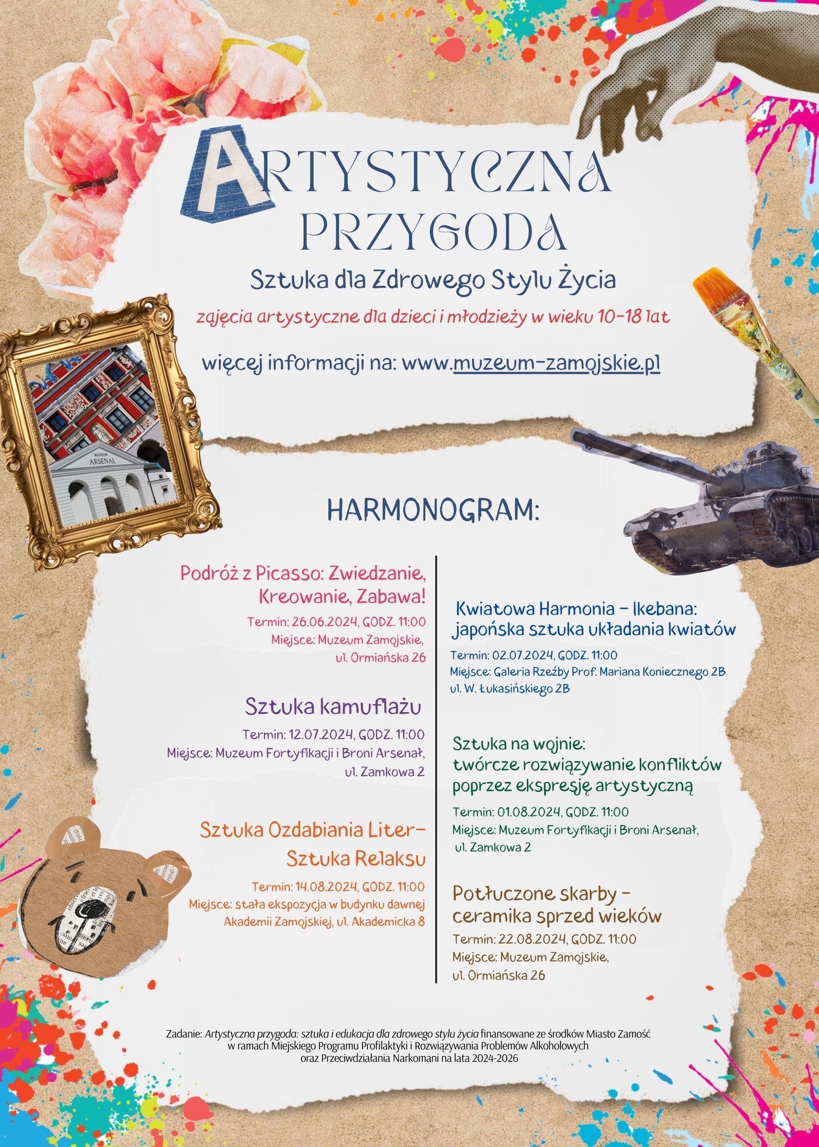Artystyczna przygoda plakat 50x70