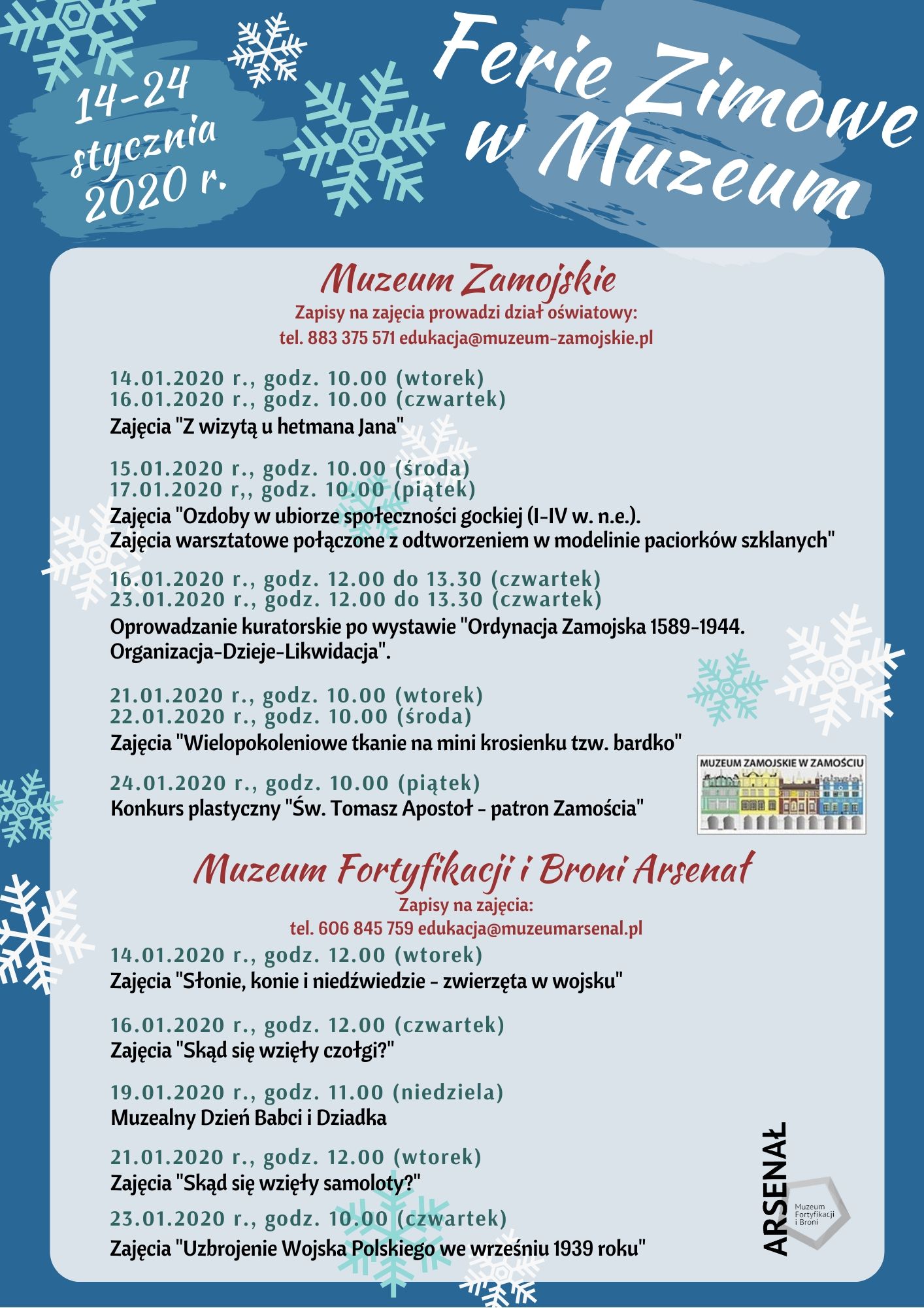 Ferie zimowe w Muzeum 2020