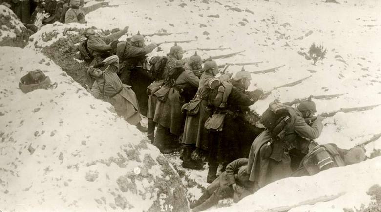 Niemieccy żołnierze na froncie wschodnim 1914